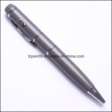 4 in 1 Multi-Functional Laser LED USB Metal Ballpoint Pen Tc-H-3203